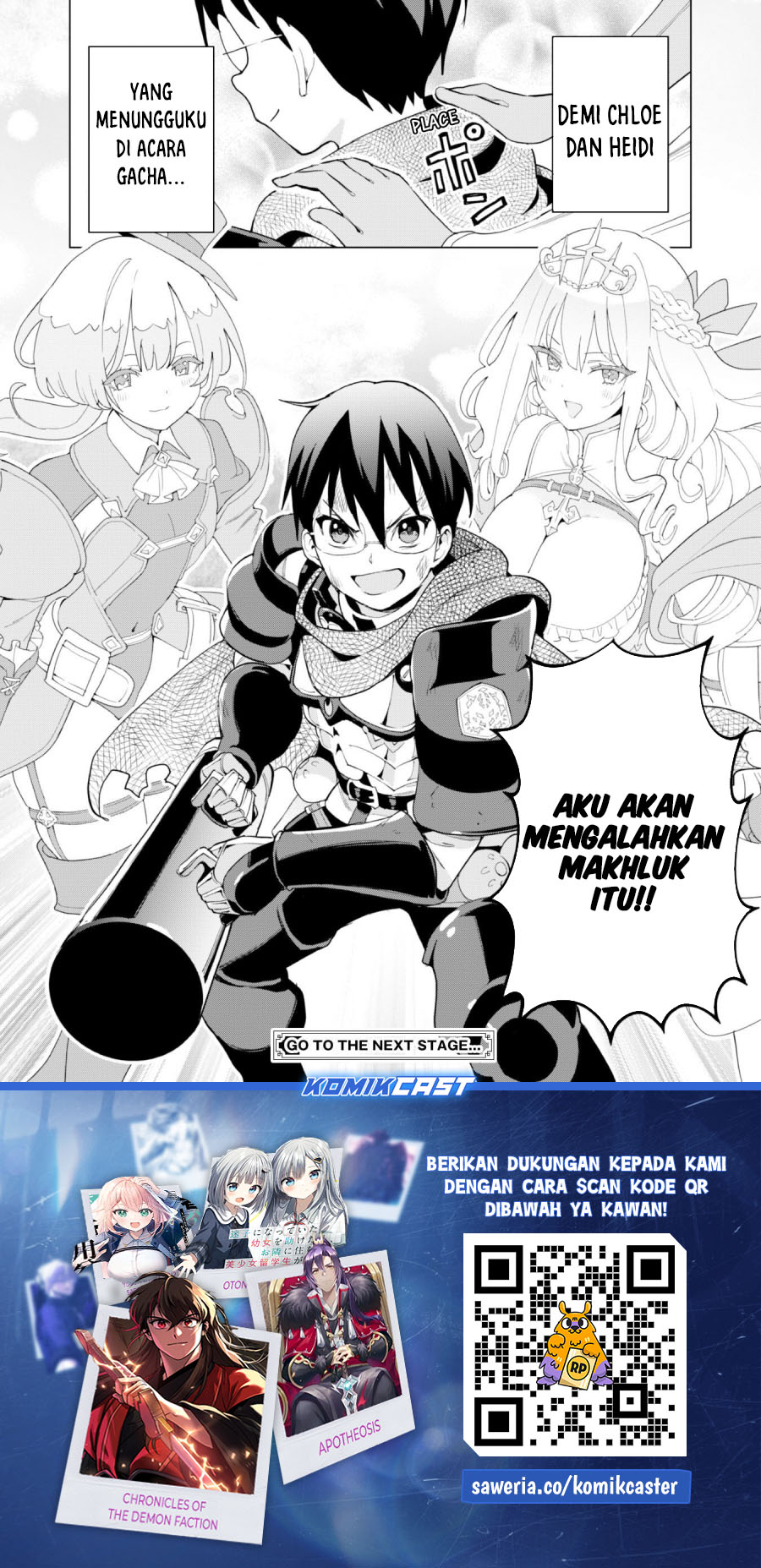 Gacha wo Mawashite Nakama wo Fuyasu Saikyou no Bishoujo Gundan wo Tsukuriagero Chapter 72 Bahasa Indonesia